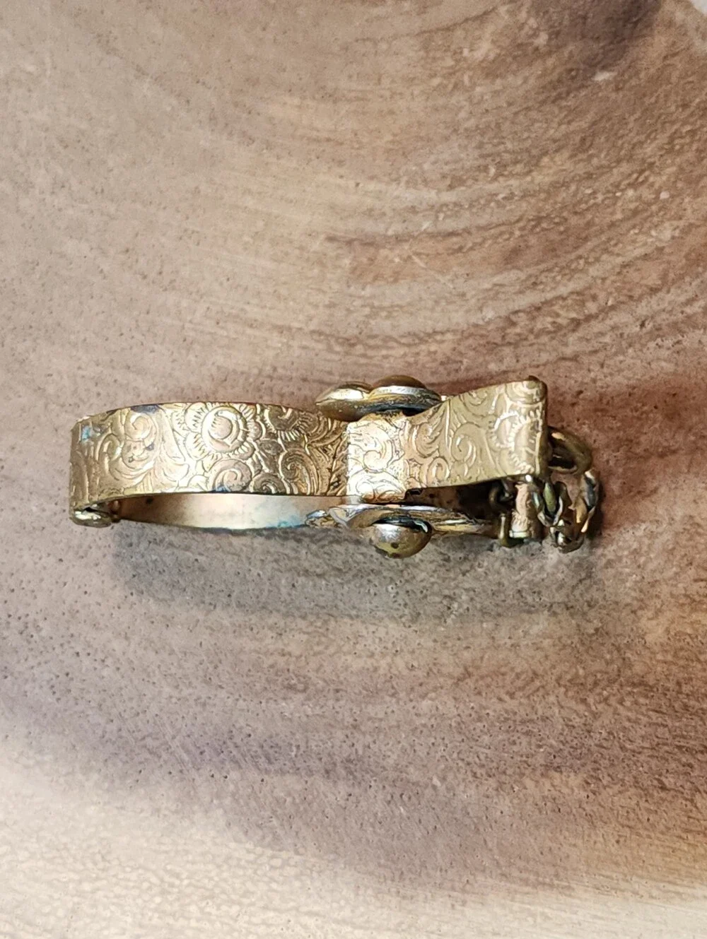 Vintage Abon Glove Ring Clip Gold Plated